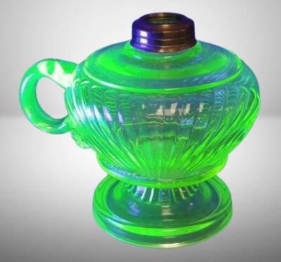 Vaseline Glass Oil Finger Lamp