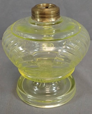 Vaseline Glass Oil Finger Lamp - 3