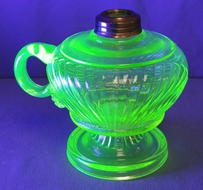 Vaseline Glass Oil Finger Lamp - 6