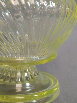 Vaseline Glass Oil Finger Lamp - 7