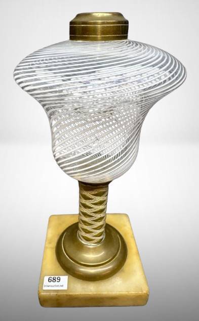Kerosene Lamp with Glass Shade