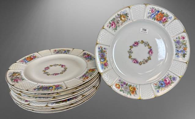 8 Rosenthal Bavaria Dinner Plates