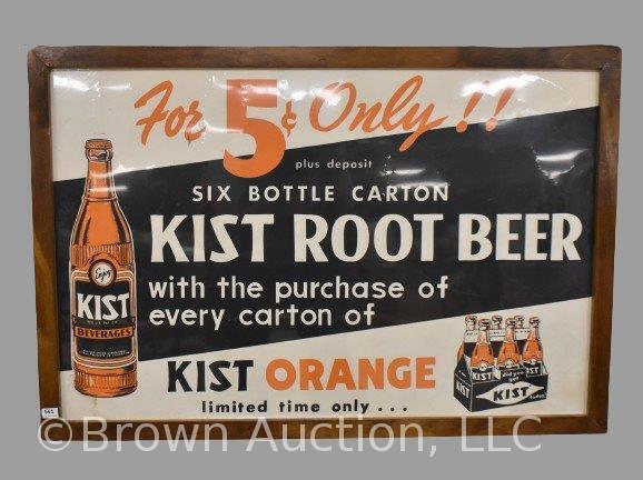 Kist Root Beer advertising sign