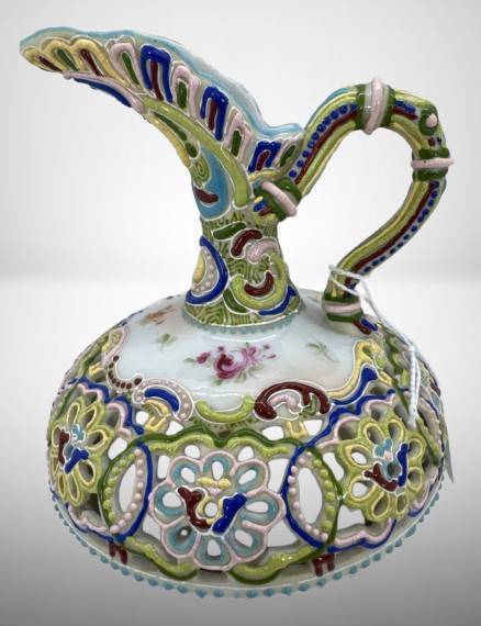 Hand-Painted Porcelain Decorative Ewer