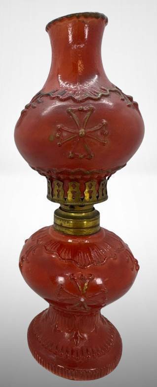 Miniature Oil Lamp with Brass Burner