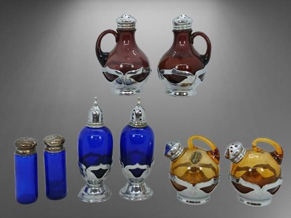 Farber Bros. Glass Salt and Pepper Shakers