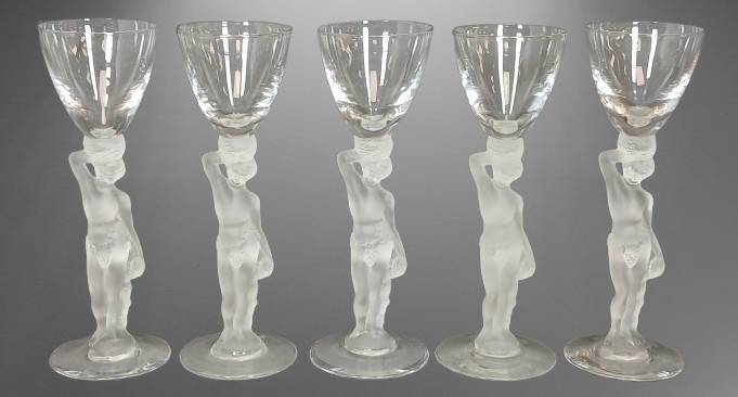 Bayel France Bacchus Nude Cordial Stemmed Goblets