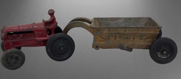 Arcade Cast Iron Allis-Chalmers Tractor and Wagon