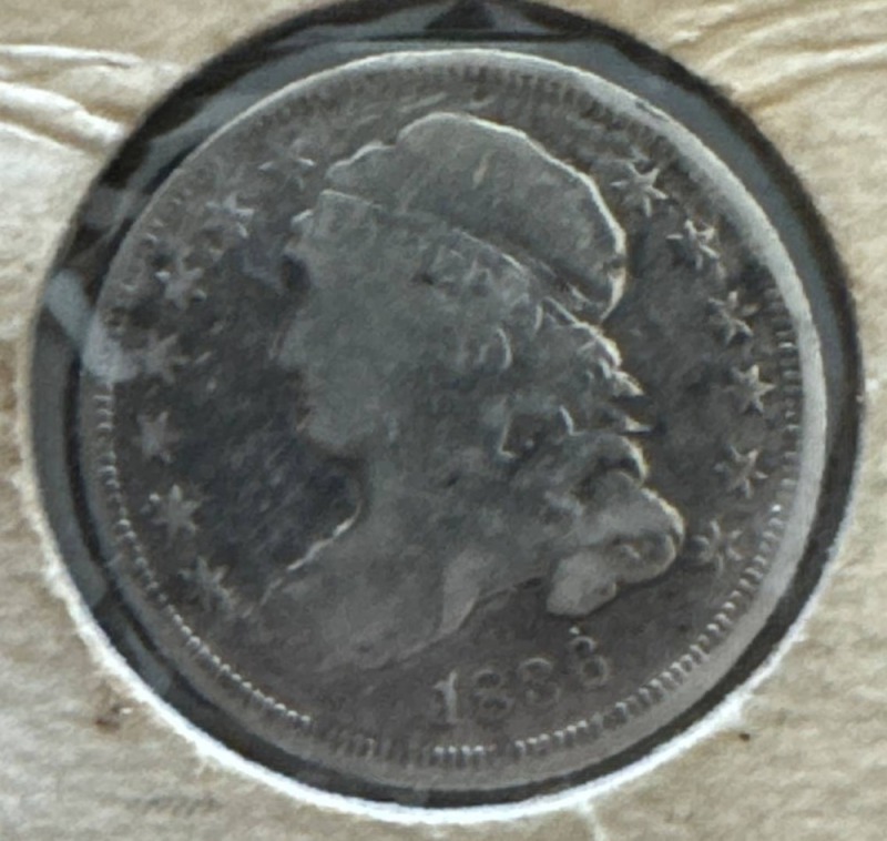 1836 Turban Head Type Dime