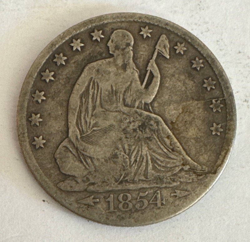 1854-O Seated Liberty Half Dollar Coin