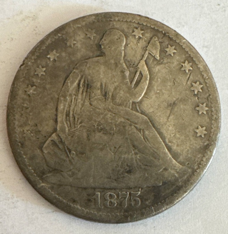 1875-S Seated Liberty Half Dollar