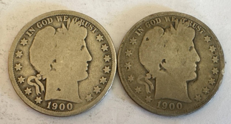 1900-O Barber Half Dollar Coins