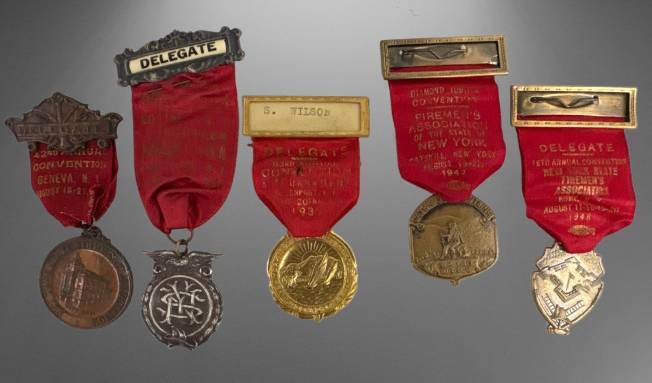 (5) Firemen"s Delegate Convention Medals