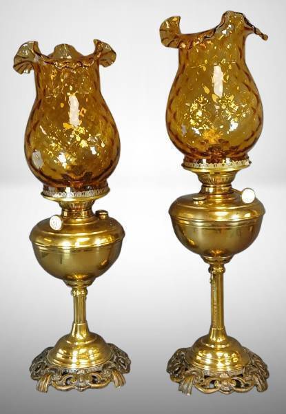 Otto Muller Adjustable Oil Lamps