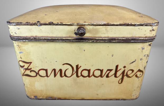 Yellow Metal Box with Broken Hinges