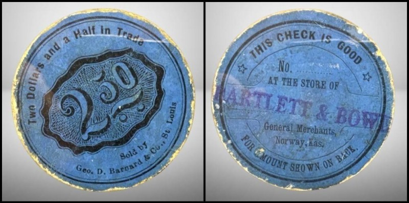 Bartlett & Bow Blue Trade Token Check