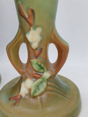 Roseville Snowberry Candleholders, Green - 5