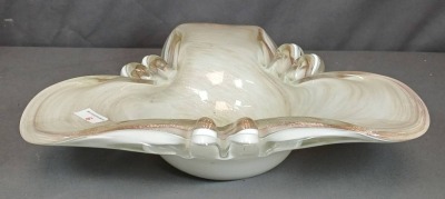Murano Glass Ashtray with Swirl Design - 4