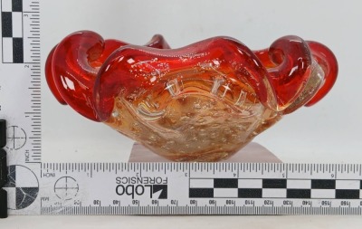 Murano Glass Bowl with Scalloped Rim - 6