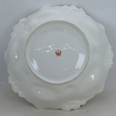 RS Prussia Lily Mold Bowl with Poppies Design - 4