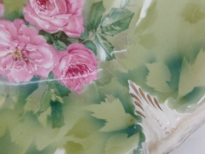 R.S. Prussia Porcelain Bowl with Floral Design - 2