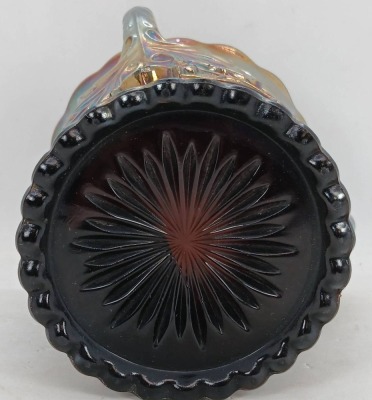 Dugan Carnival Glass Maple Leaf Bowl - 5