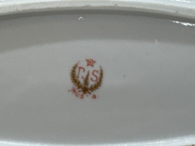 RS Prussia Porcelain Relish Dish - 4