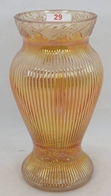 Imperial Carnival Glass Prism and Daisy Vase