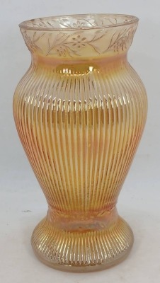 Imperial Carnival Glass Prism and Daisy Vase - 2