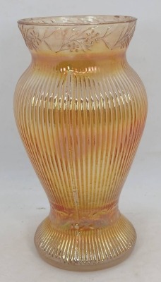 Imperial Carnival Glass Prism and Daisy Vase - 3