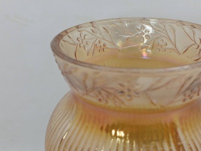 Imperial Carnival Glass Prism and Daisy Vase - 4