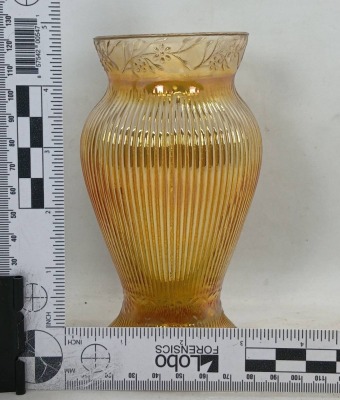 Imperial Carnival Glass Prism and Daisy Vase - 6