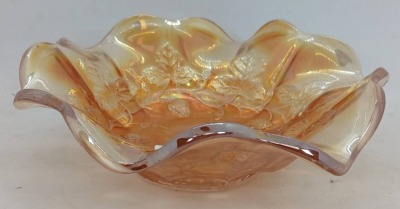 Millersburg Carnival Glass Grape Wreath Bowl - 5