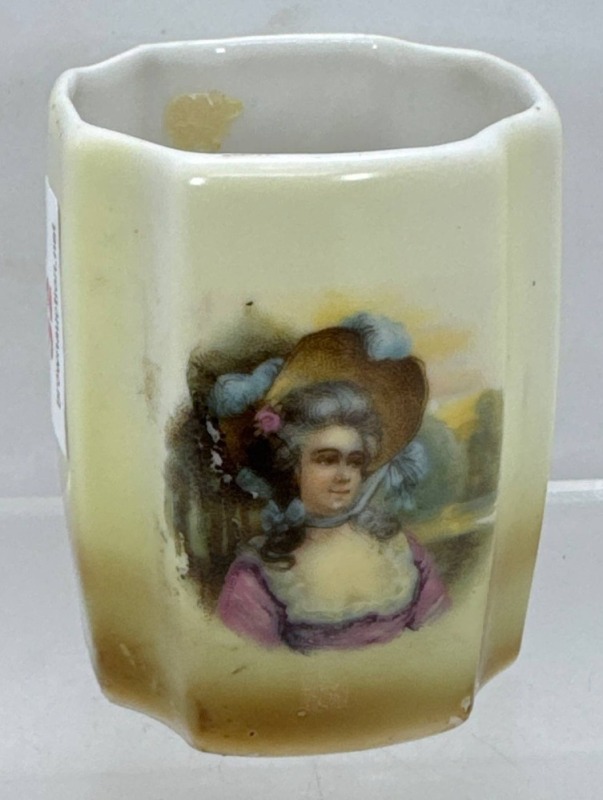 Porcelain Handpainted Toothpick Holder