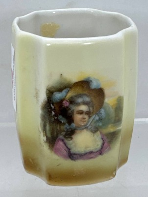 Porcelain Handpainted Toothpick Holder