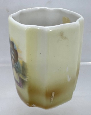 Porcelain Handpainted Toothpick Holder - 2