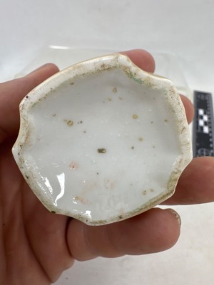 Porcelain Handpainted Toothpick Holder - 5