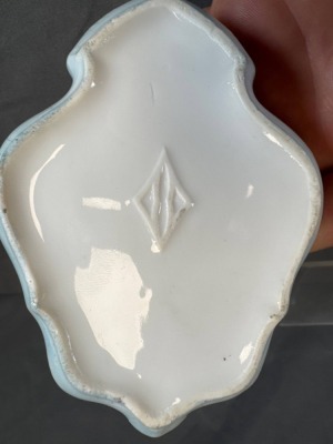 Hand-Painted Porcelain Floral Vanity Dish - 6