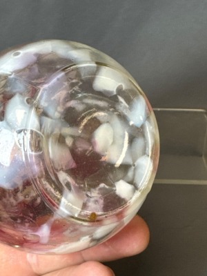 Cranberry Spatter Glass Sugar Shaker - 6