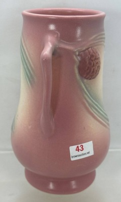 Hull Pine Cone 55-6.5" Pink Vase - 2