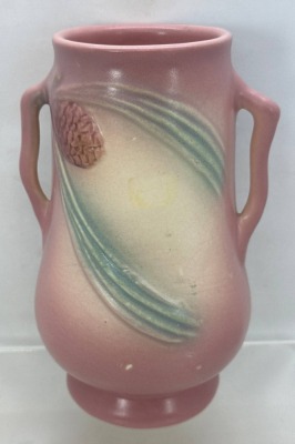 Hull Pine Cone 55-6.5" Pink Vase - 3
