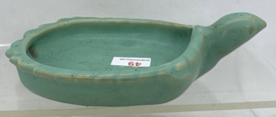 Weller Pottery Novelty Line Turtle Tray - 3