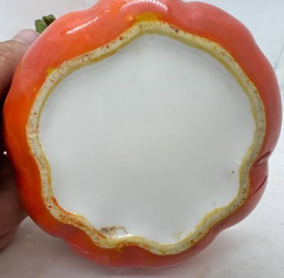 Royal Bayreuth Tomato-Shaped Covered Sugar Bowl - 6
