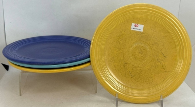 Four Fiesta 7.5"d Salad Plates