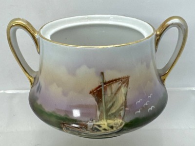 Royal Bayreuth Bavaria Handled Sugar Bowl