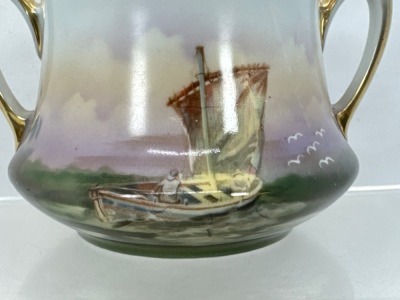 Royal Bayreuth Bavaria Handled Sugar Bowl - 2