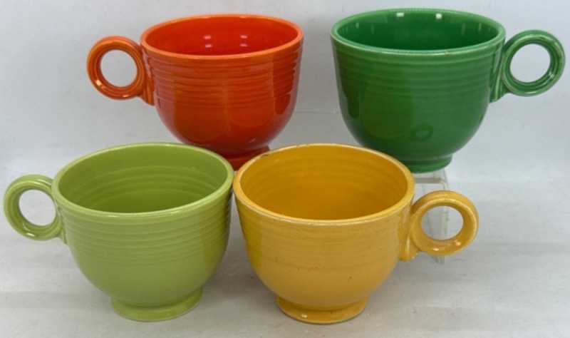 4 Fiesta Ring-Handle Cups