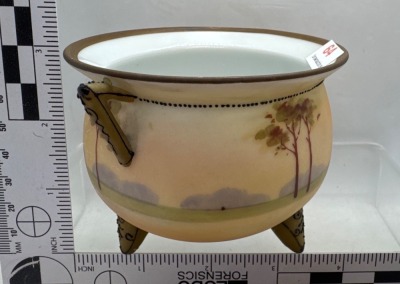 Nippon Hand-Painted Three-Legged Nut/Candy Bowl - 4