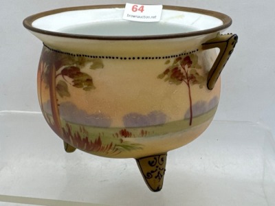 Nippon Hand-Painted Three-Legged Nut/Candy Bowl - 5