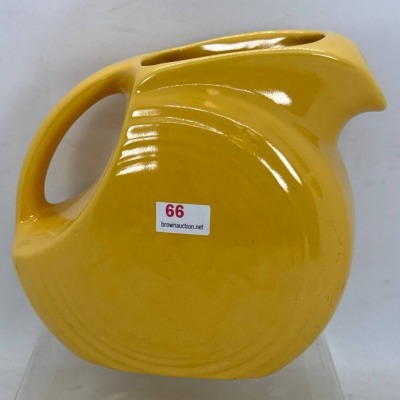 Fiesta Disc Pitcher in Yellow Glaze